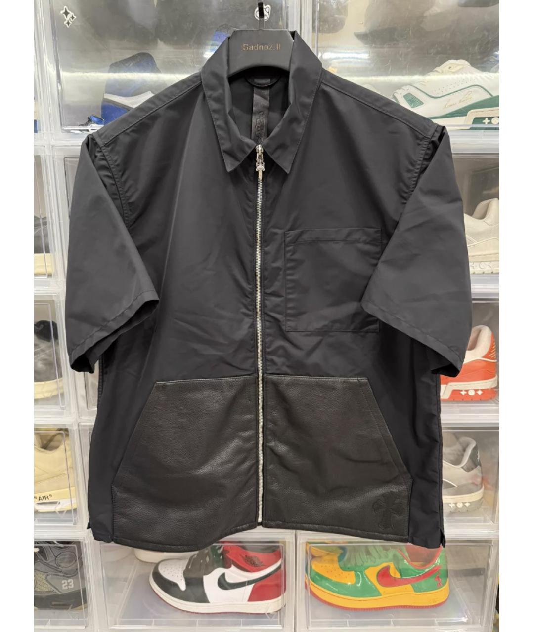 CHROME HEARTS Черная кэжуал рубашка, фото 6