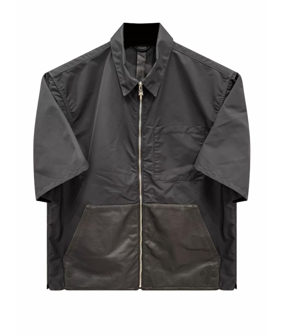 CHROME HEARTS Черная кэжуал рубашка, фото 1