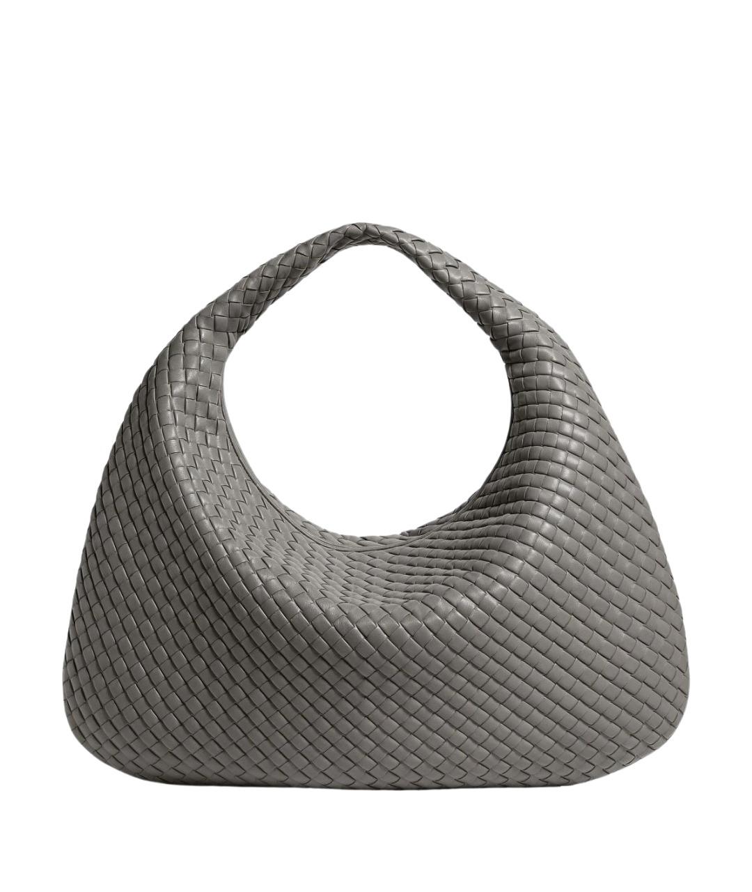 BOTTEGA VENETA Серая кожаная сумка тоут, фото 1