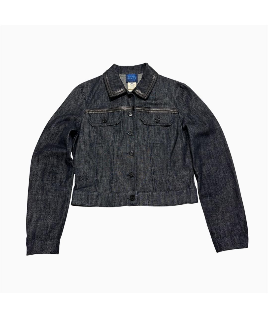 KENZO Темно-синяя деним куртка, фото 7