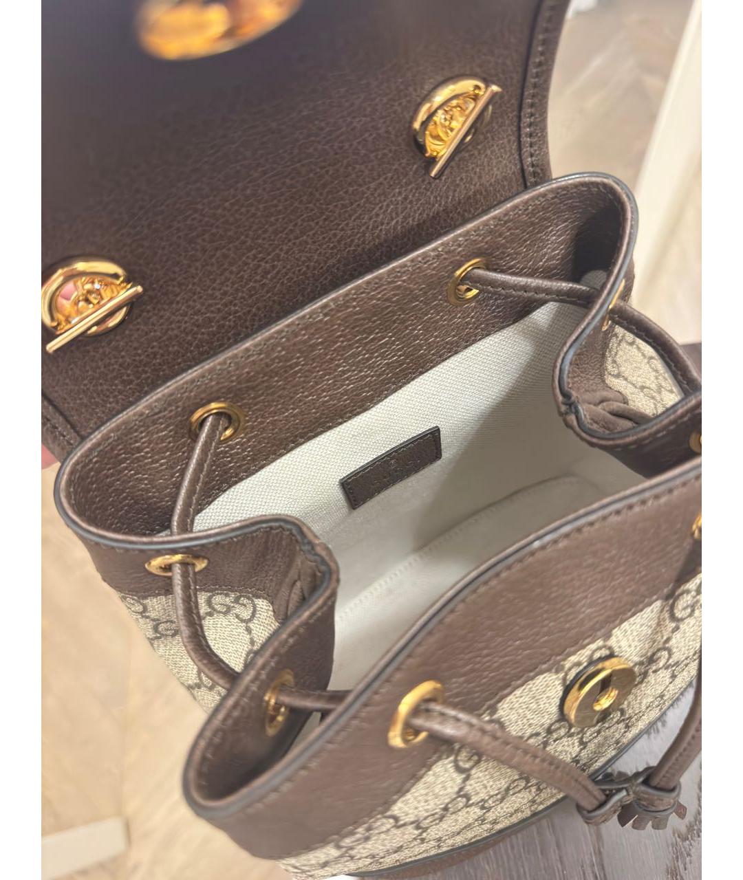 GUCCI Бежевый рюкзак, фото 3