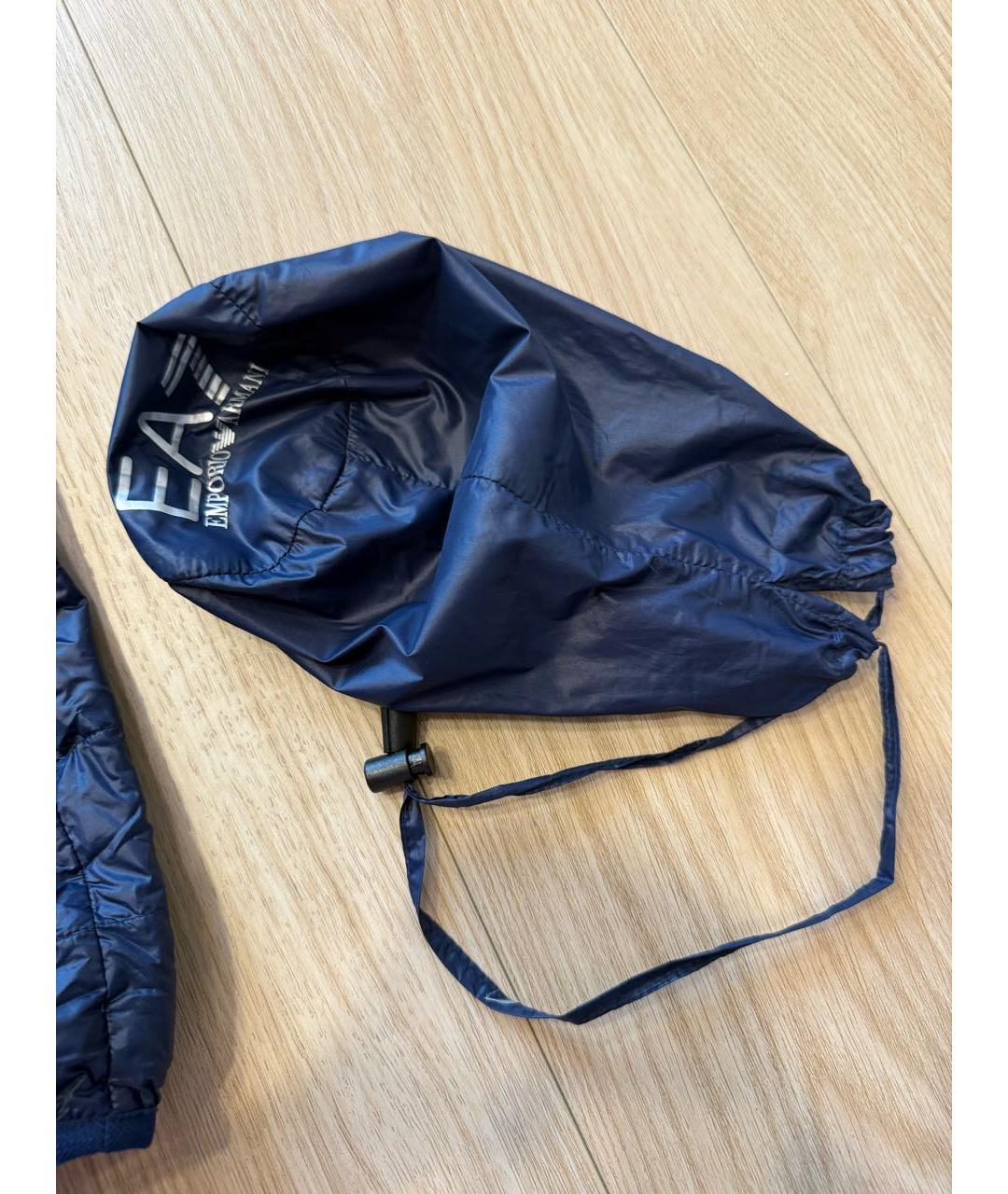 EA7 Темно-синяя куртка, фото 6