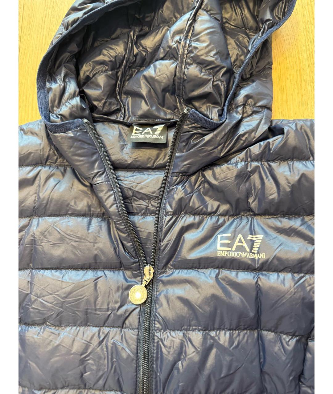EA7 Темно-синяя куртка, фото 3