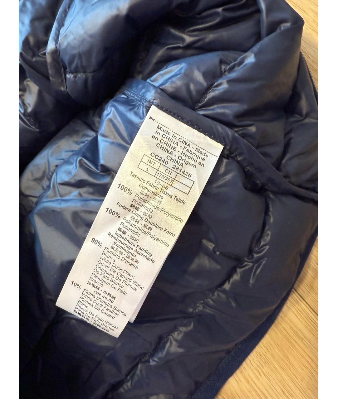 EA7 Темно-синяя куртка, фото 4