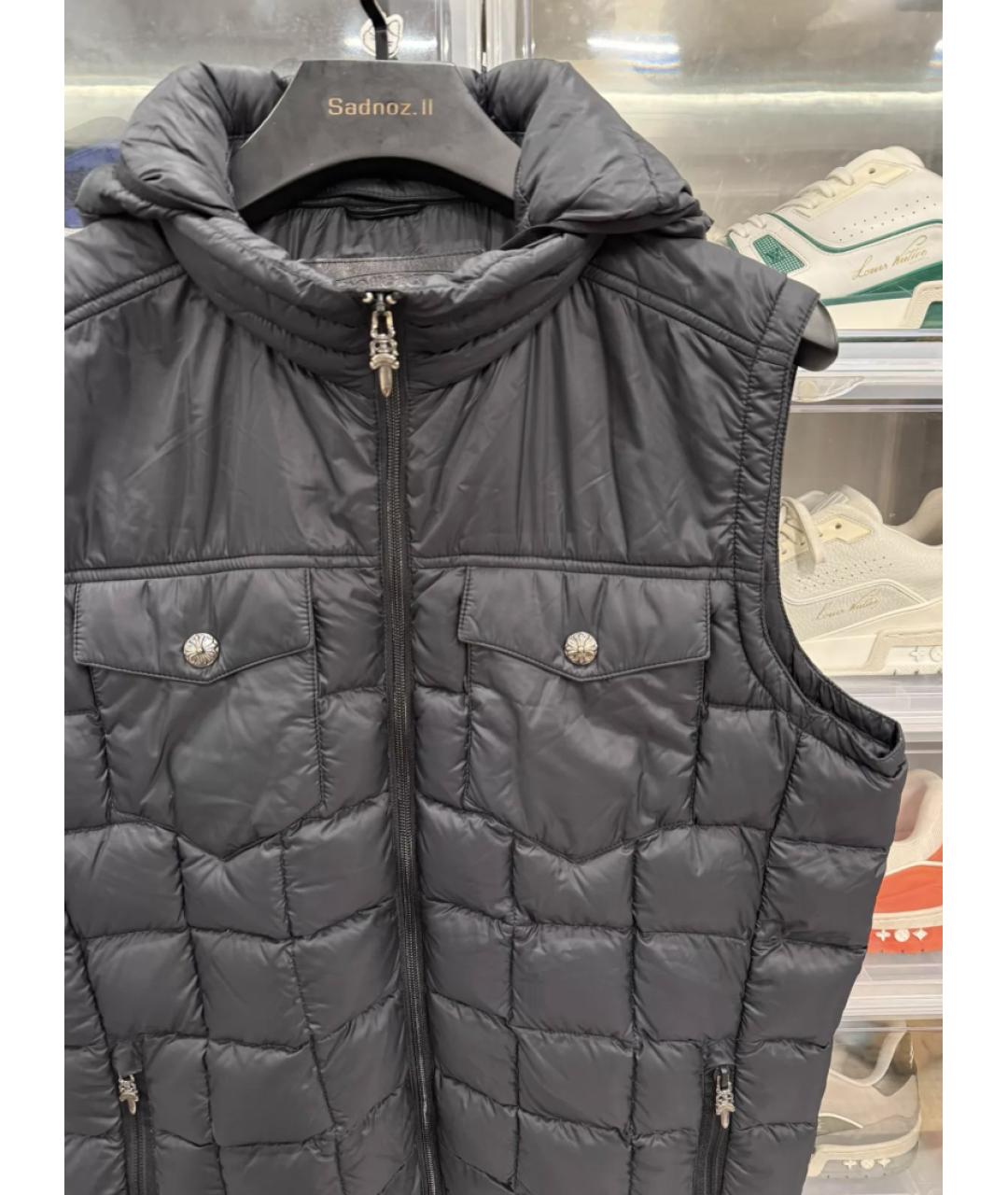 CHROME HEARTS Черный жилет, фото 5