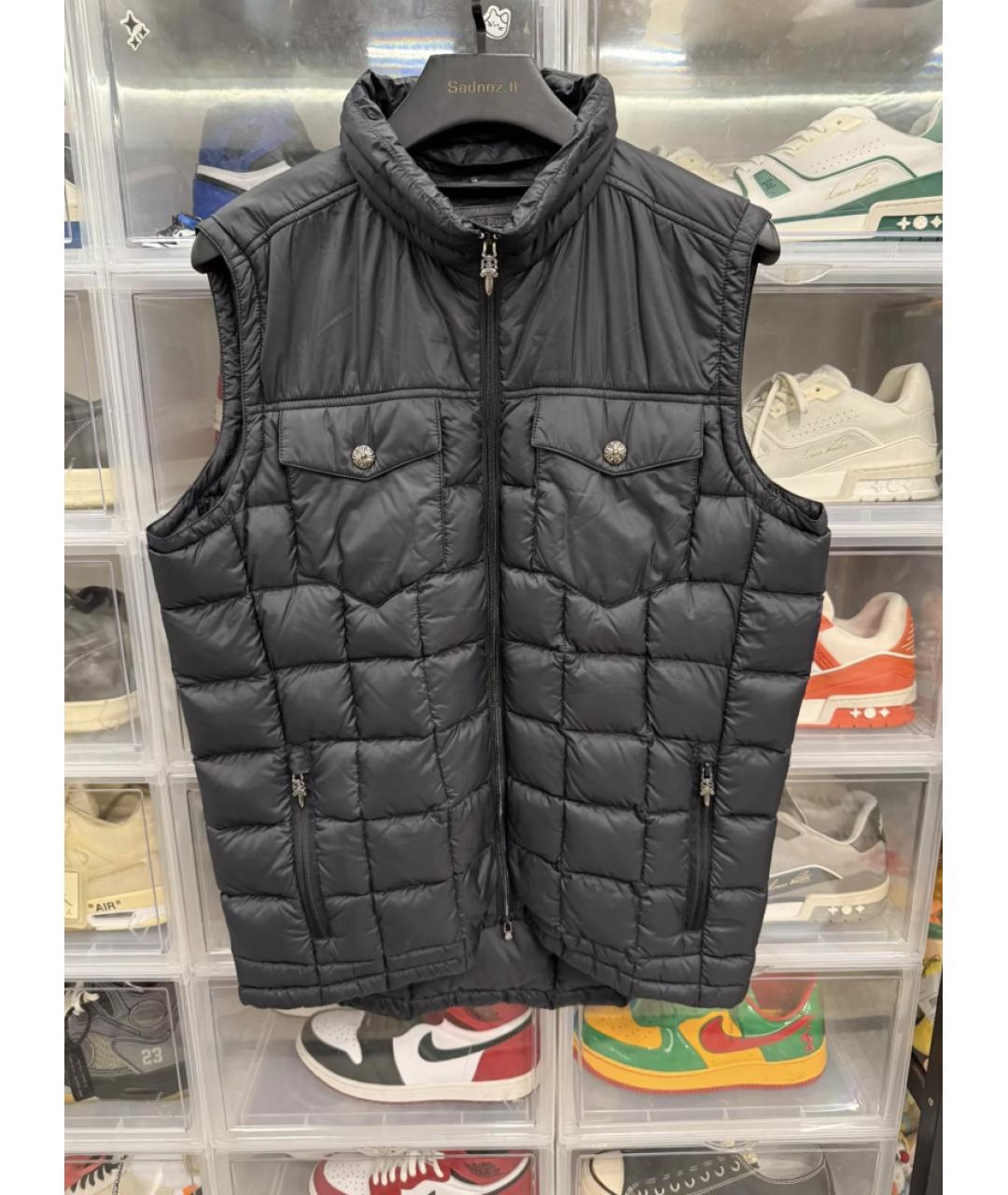 CHROME HEARTS Черный жилет, фото 4