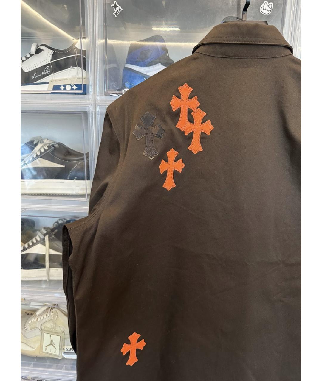 CHROME HEARTS Коричневая куртка, фото 4