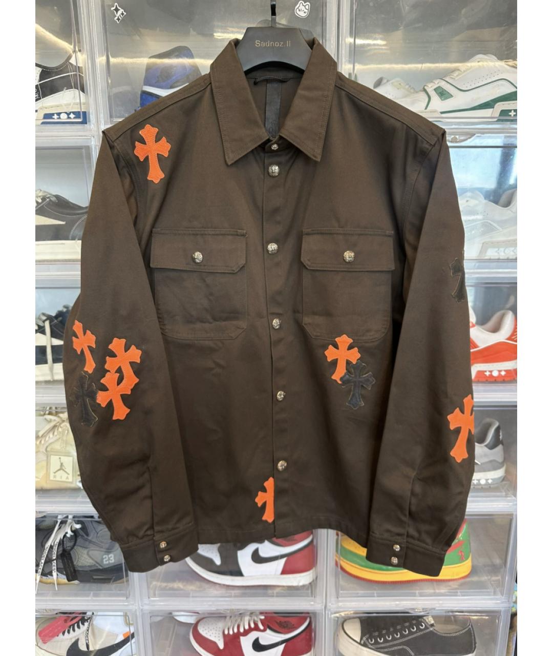 CHROME HEARTS Коричневая куртка, фото 7