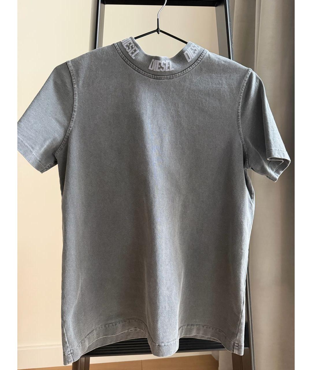 DIESEL Серая хлопковая футболка, фото 1