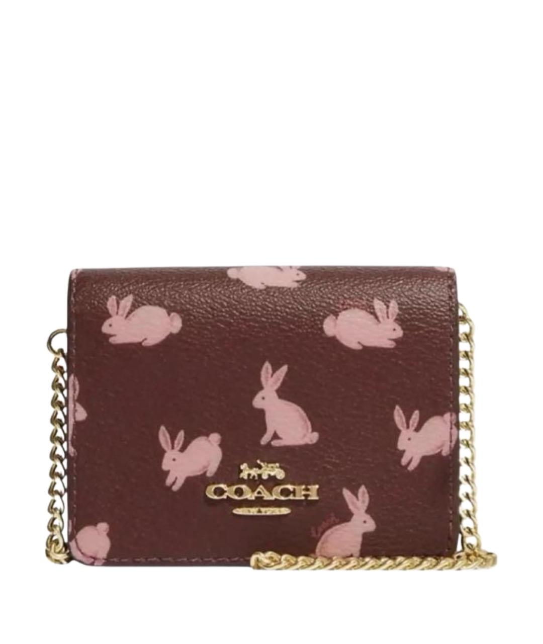 COACH Бордовая сумка через плечо, фото 1