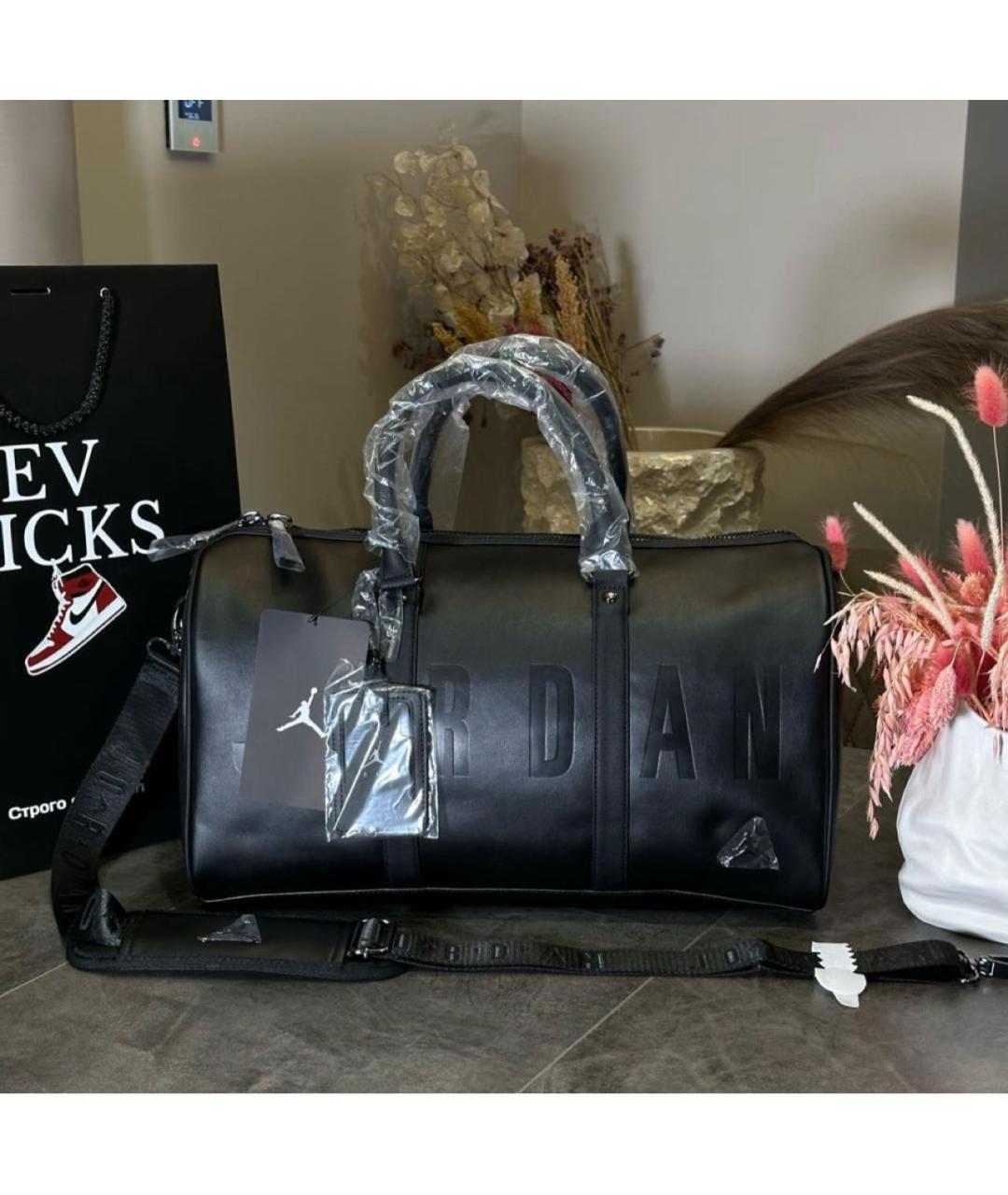 JORDAN Черная дорожная/спортивная сумка, фото 2