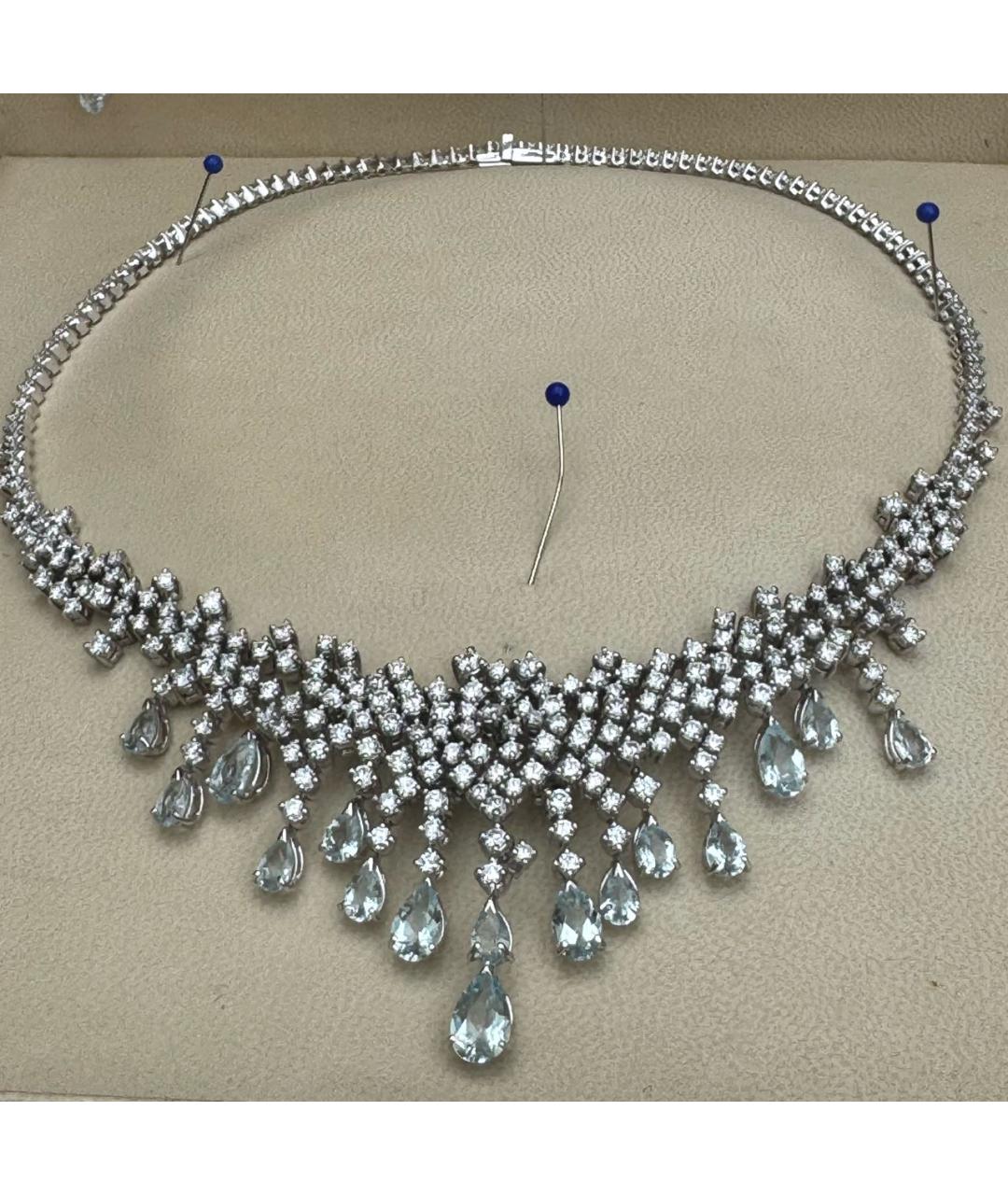 DAMIANI Голубой комплект из белого золота, фото 2