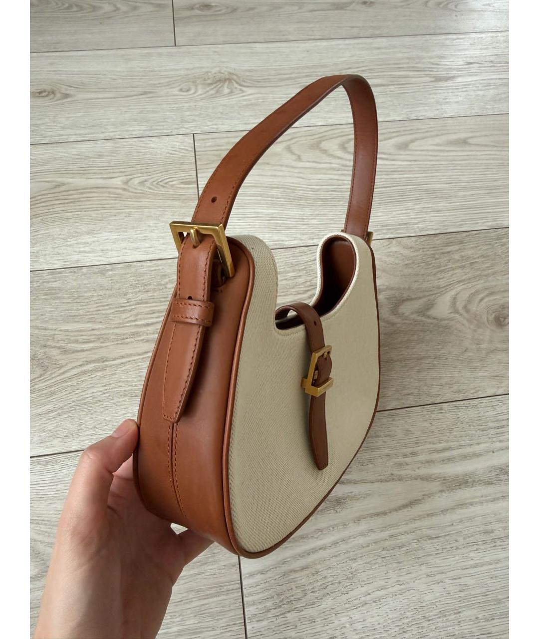 SAINT LAURENT Бежевая сумка через плечо, фото 2