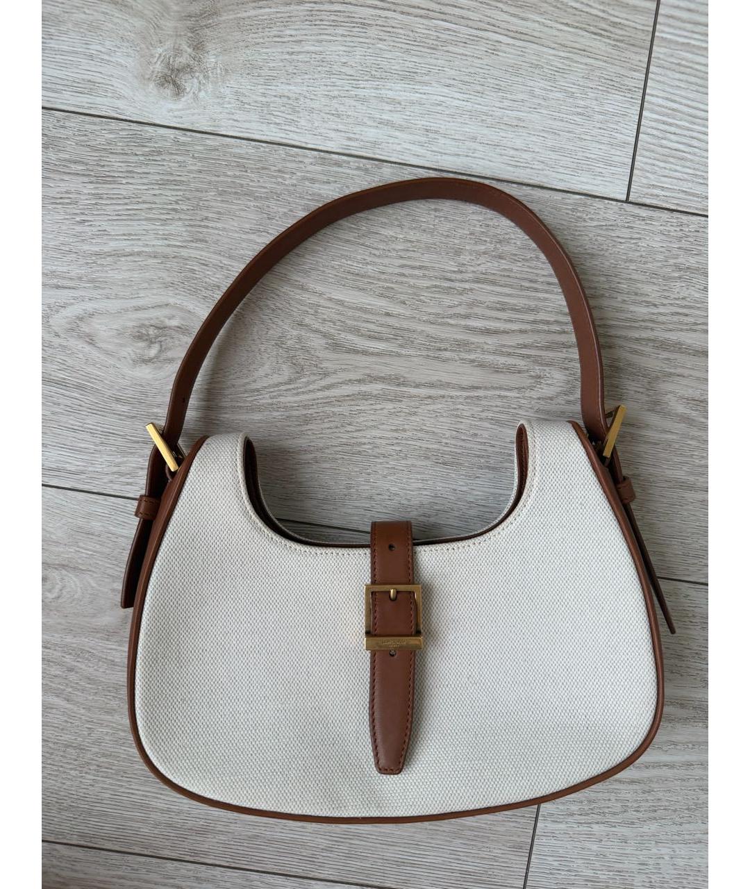 SAINT LAURENT Бежевая сумка через плечо, фото 6