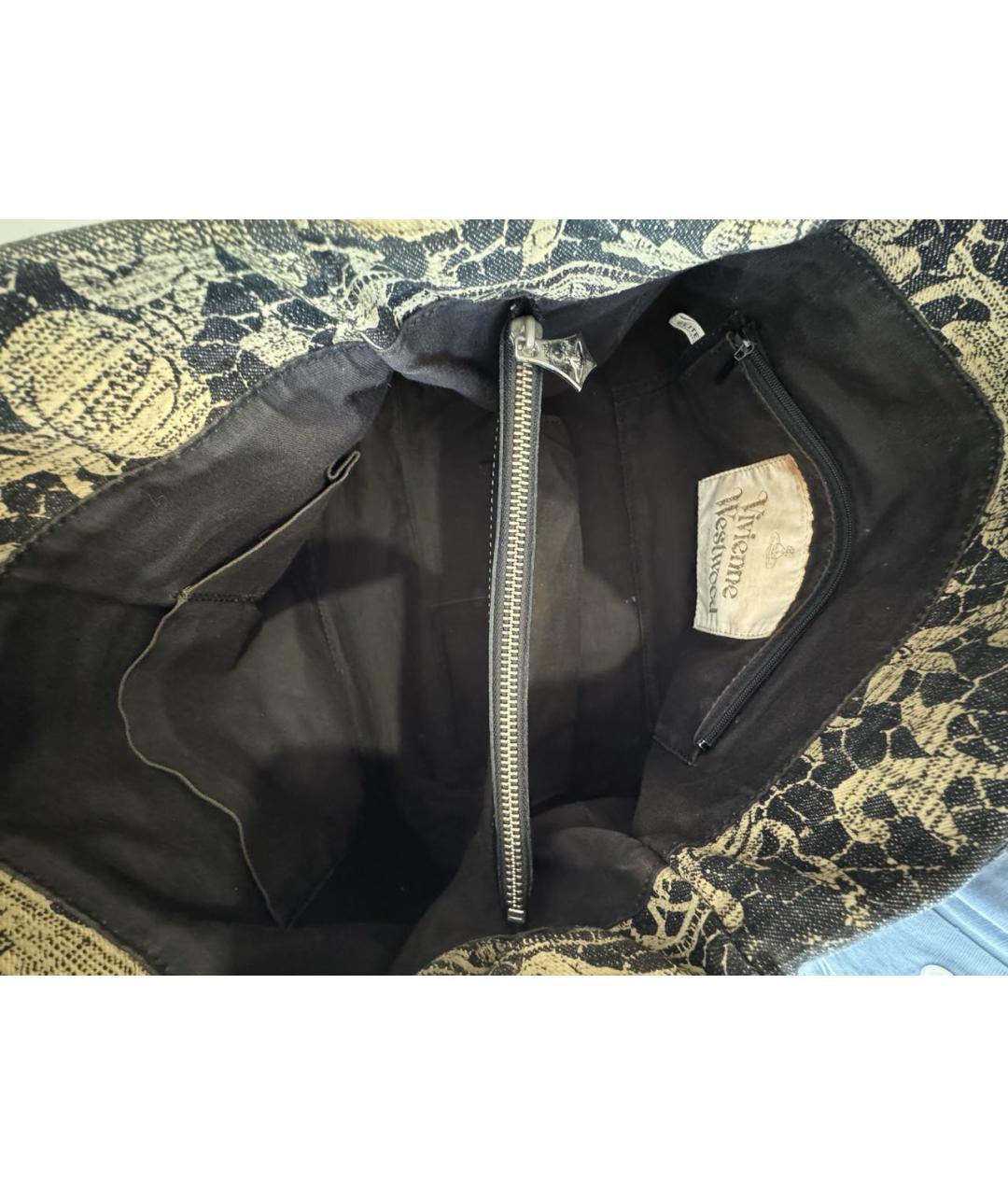 VIVIENNE WESTWOOD Бежевая сумка с короткими ручками, фото 4