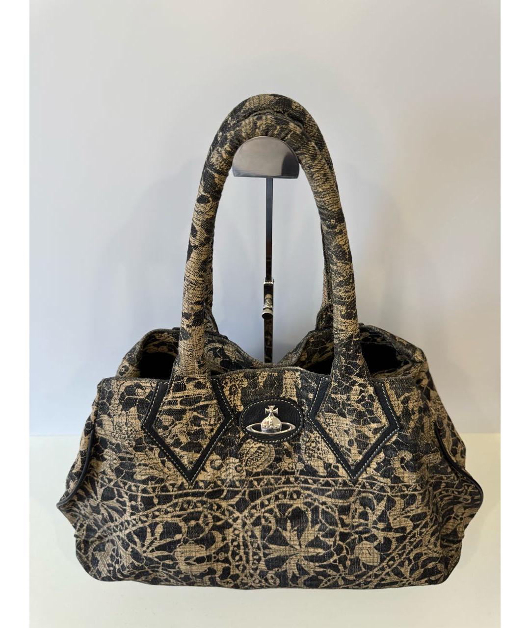 VIVIENNE WESTWOOD Бежевая сумка с короткими ручками, фото 3