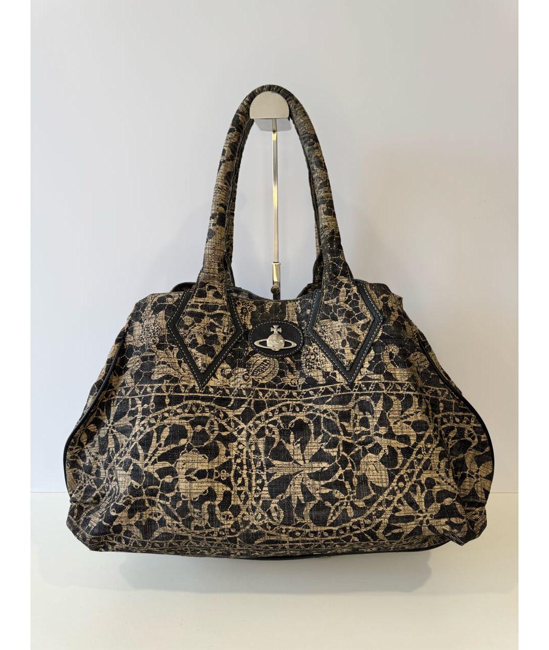 VIVIENNE WESTWOOD Бежевая сумка с короткими ручками, фото 8