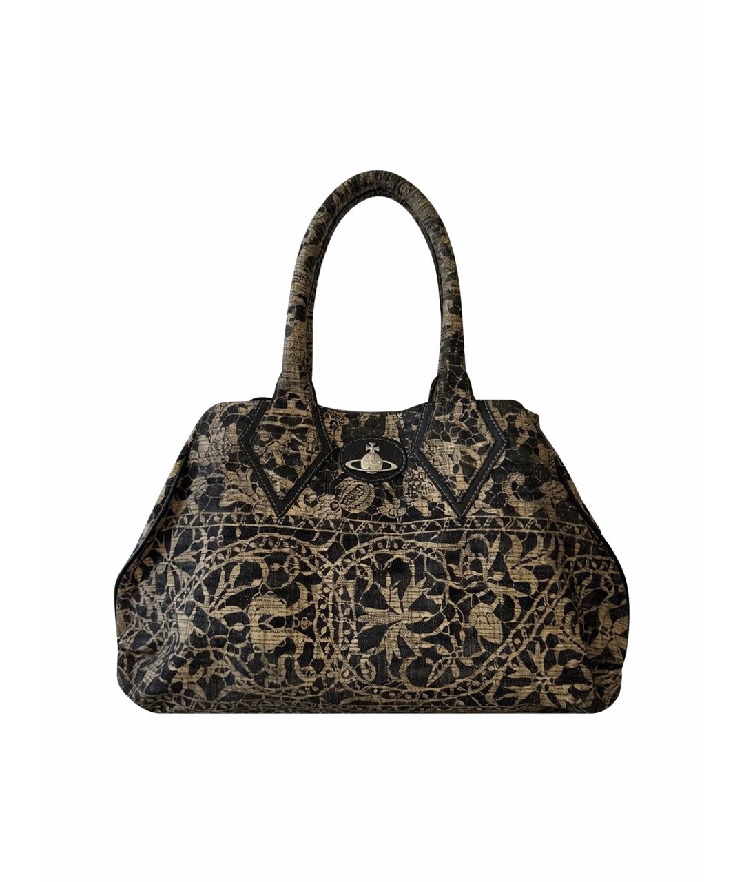 VIVIENNE WESTWOOD Бежевая сумка с короткими ручками, фото 1