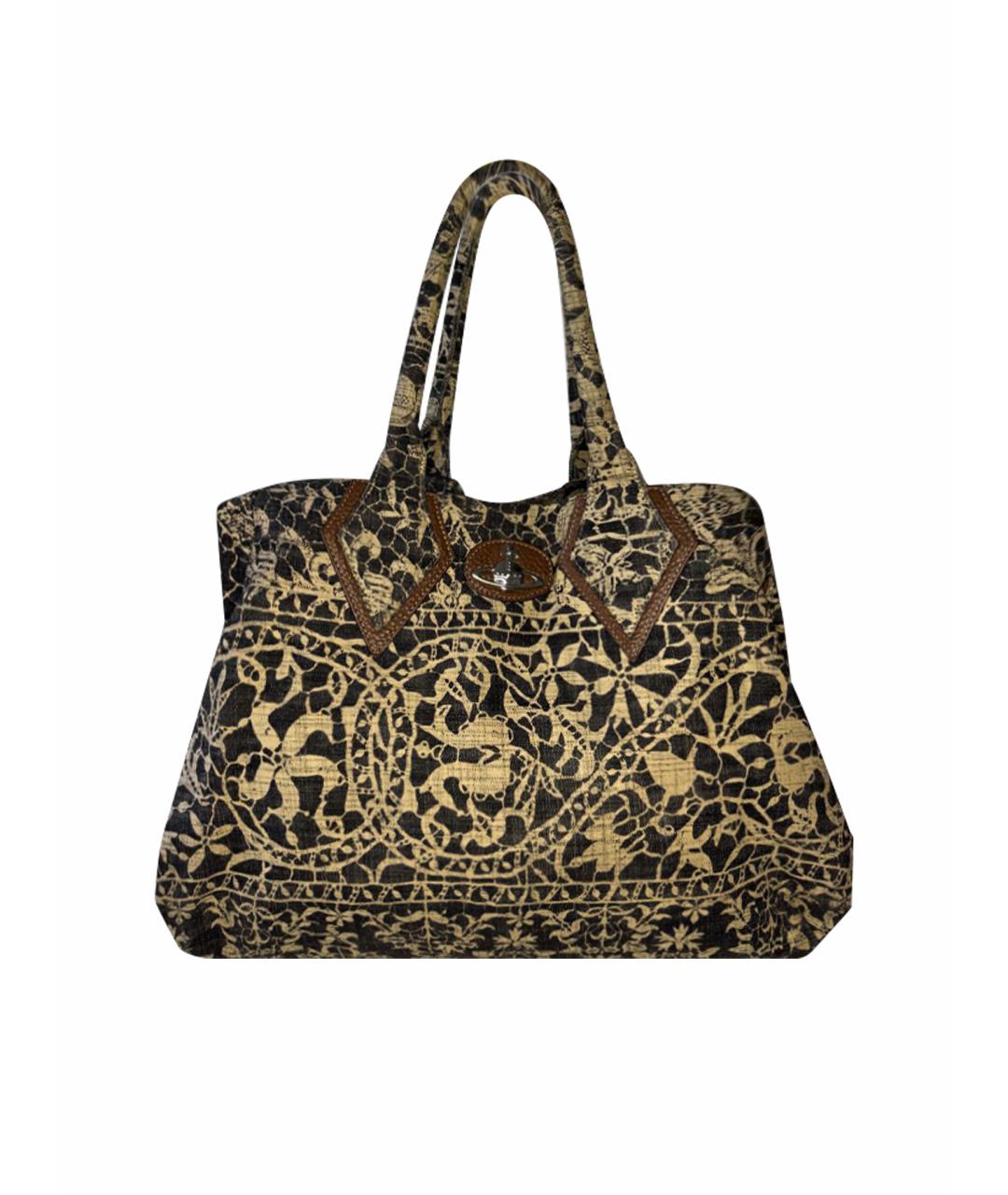 VIVIENNE WESTWOOD Бежевая сумка с короткими ручками, фото 1