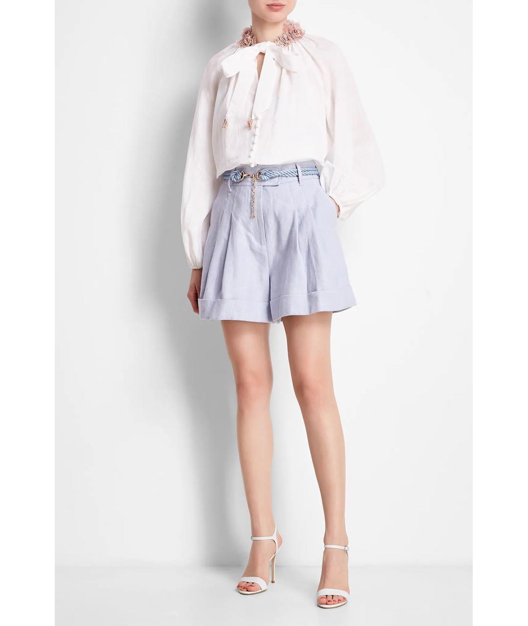 ZIMMERMANN Голубые шорты, фото 2