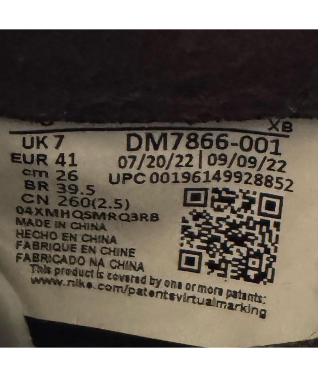 NIKE Черные низкие кроссовки / кеды, фото 3