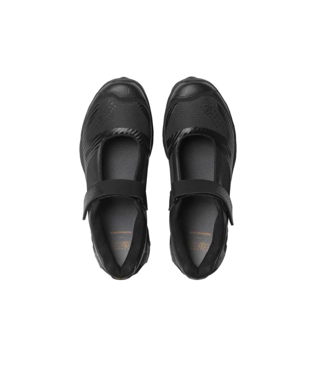 MM6 MAISON MARGIELA Черные текстильные низкие кроссовки / кеды, фото 3