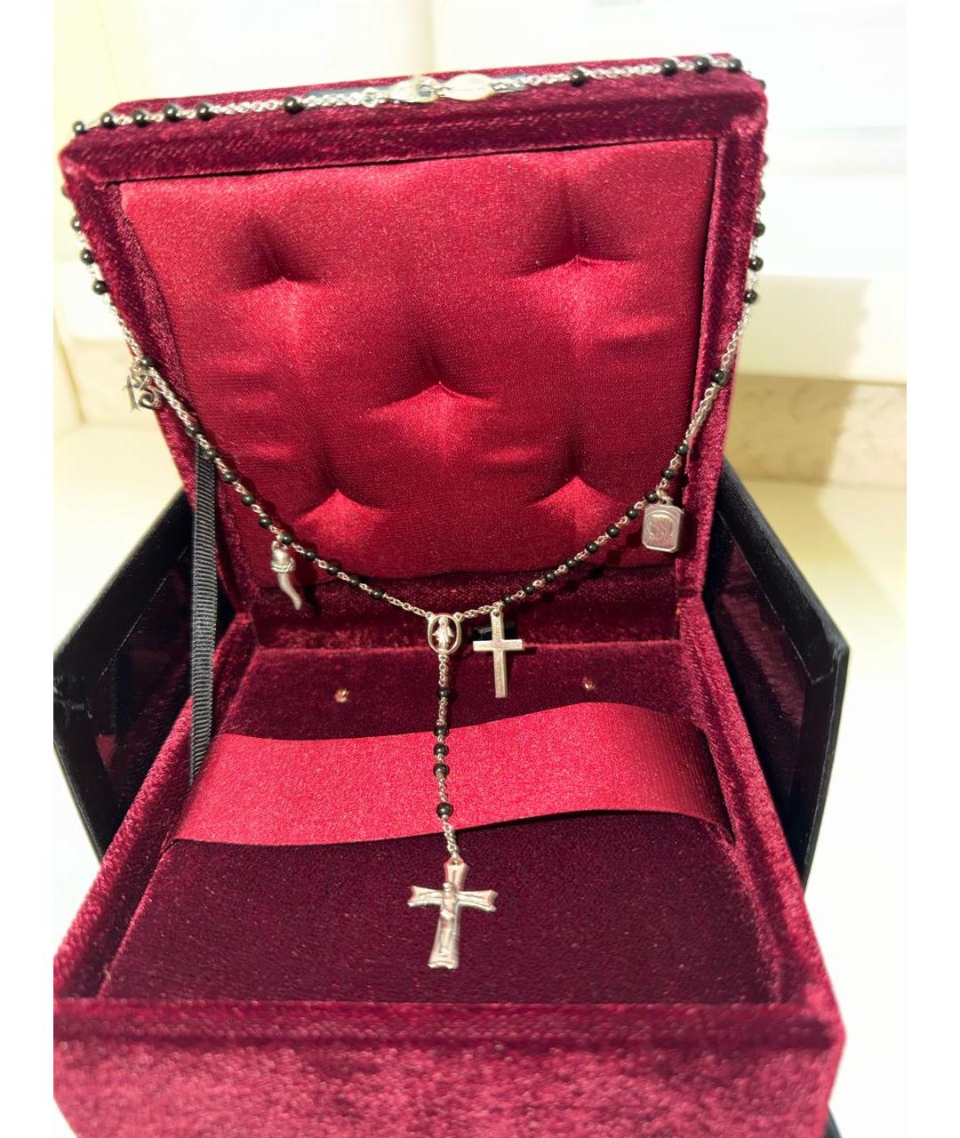 DOLCE&GABBANA Черное колье из белого золота, фото 2