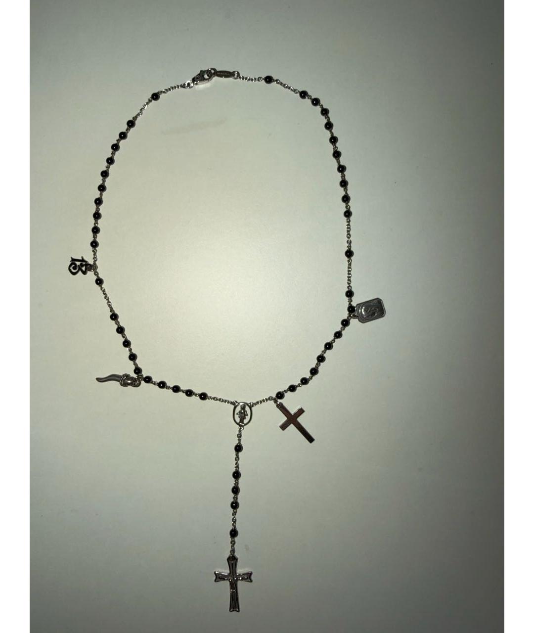 DOLCE&GABBANA Черное колье из белого золота, фото 9