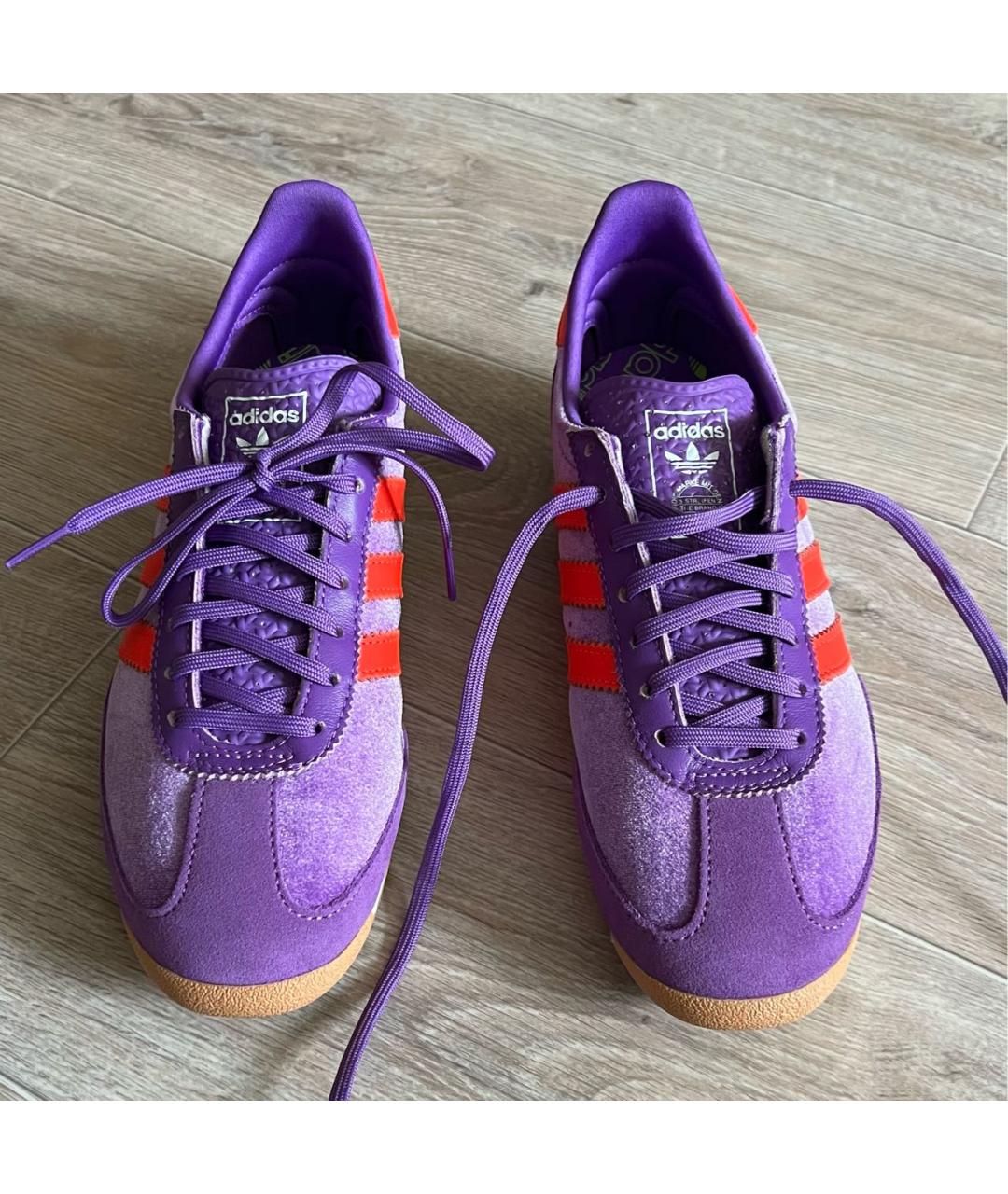 ADIDAS Фиолетовые нубуковые кроссовки, фото 3