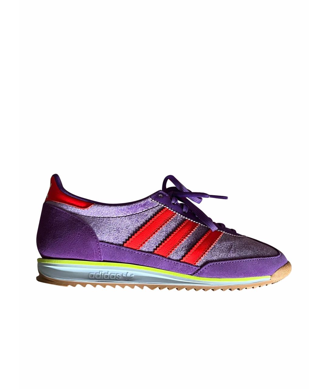 ADIDAS Фиолетовые нубуковые кроссовки, фото 1