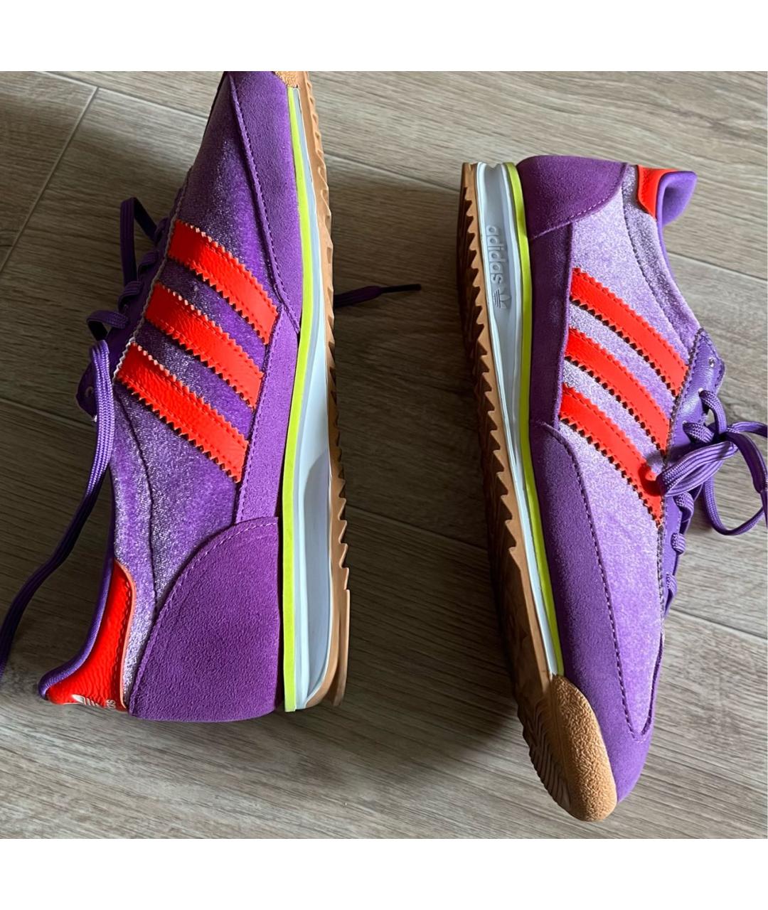 ADIDAS Фиолетовые нубуковые кроссовки, фото 6