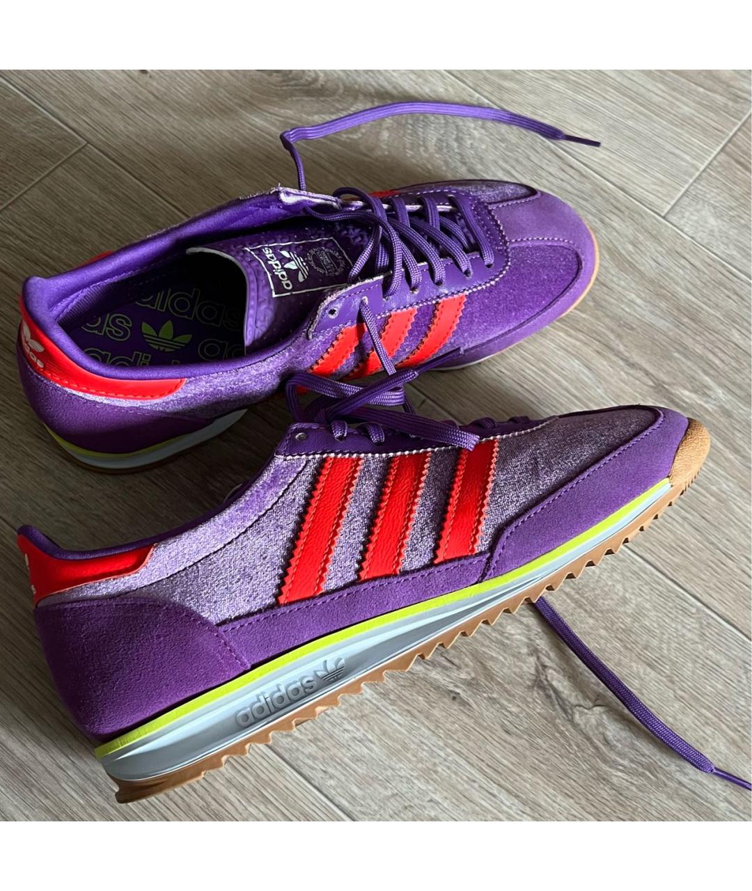 ADIDAS Фиолетовые нубуковые кроссовки, фото 9