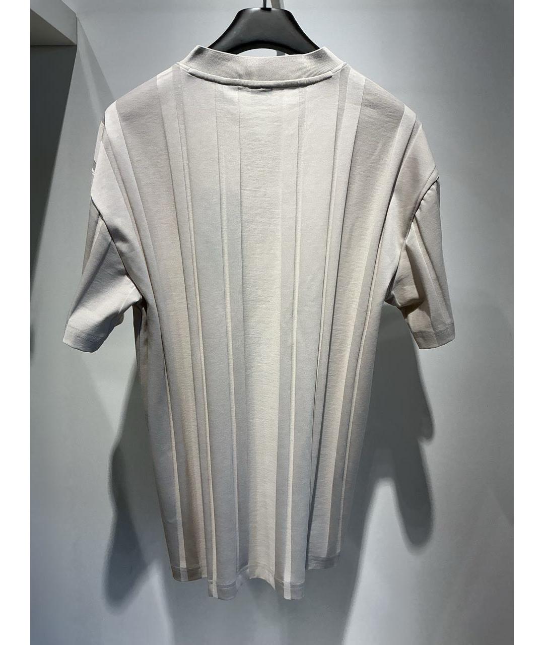 HUGO BOSS Бежевая хлопковая футболка, фото 4