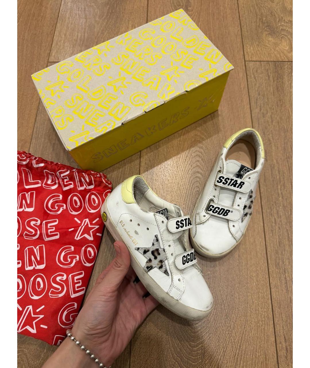 GOLDEN GOOSE DELUXE BRAND Белые кожаные кеды, фото 8