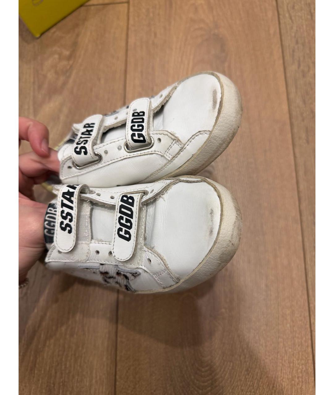 GOLDEN GOOSE DELUXE BRAND Белые кожаные кеды, фото 3