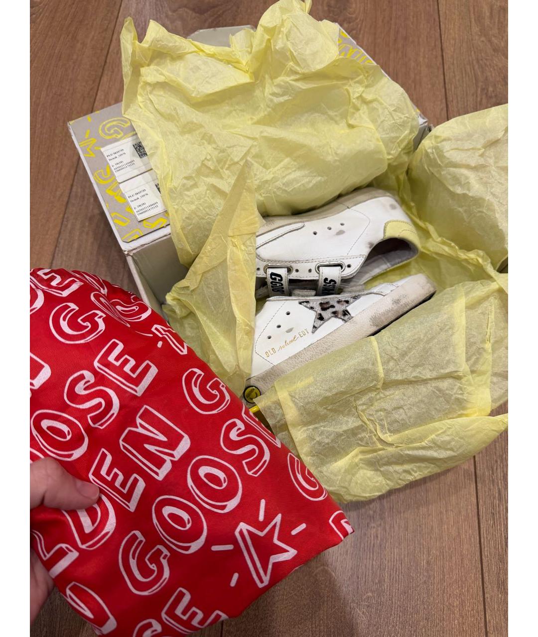 GOLDEN GOOSE DELUXE BRAND Белые кожаные кеды, фото 7