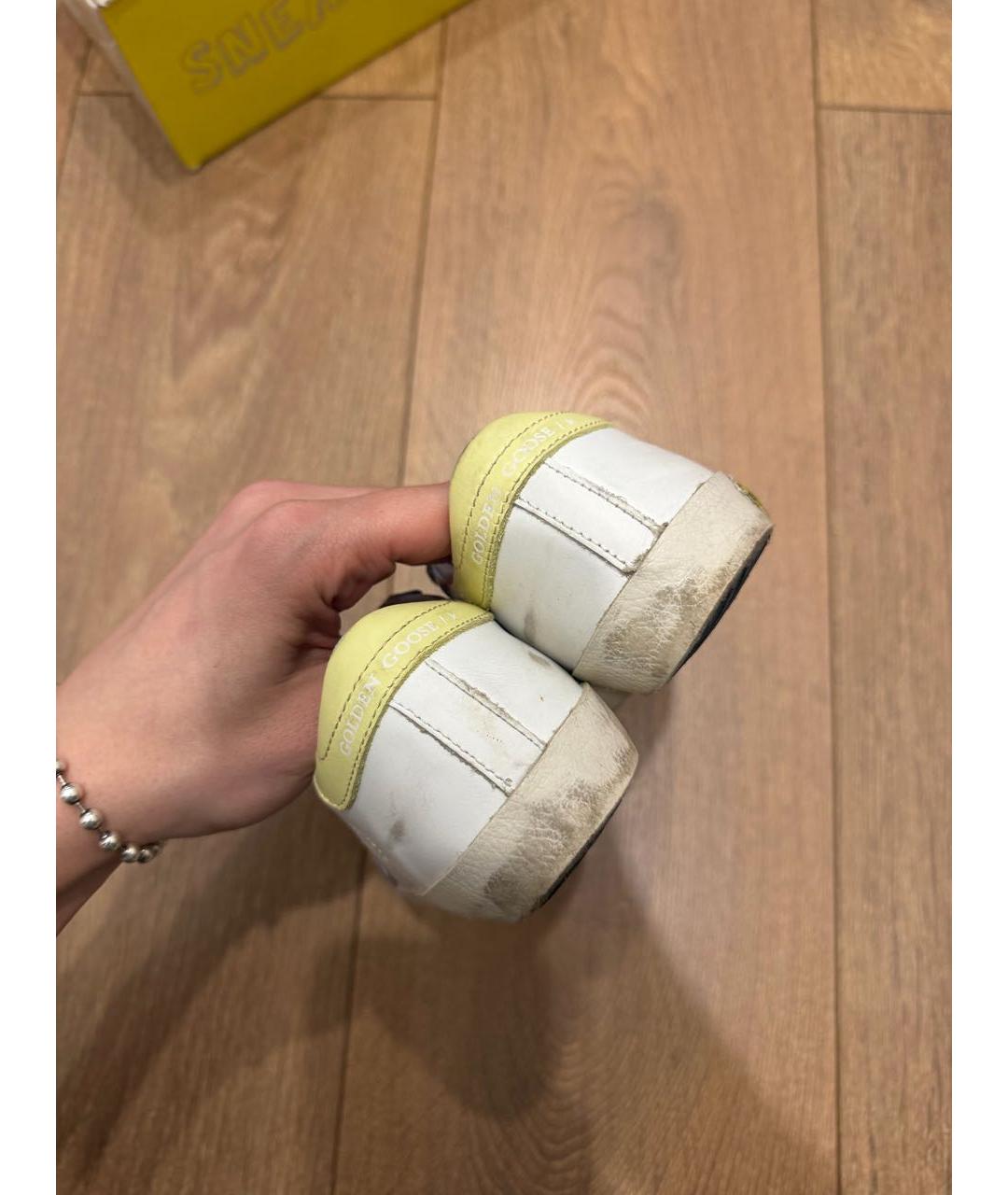 GOLDEN GOOSE DELUXE BRAND Белые кожаные кеды, фото 4