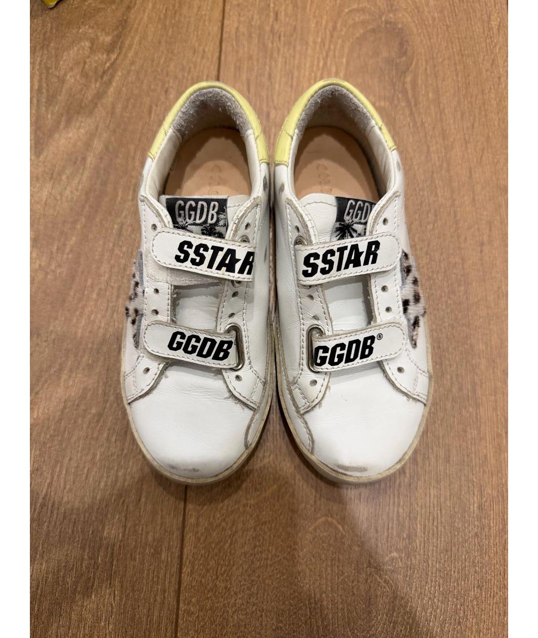 GOLDEN GOOSE DELUXE BRAND Белые кожаные кеды, фото 2