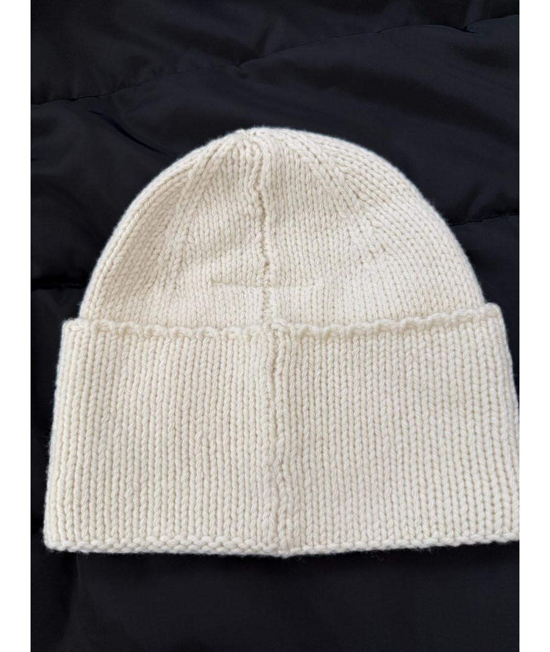 MM6 MAISON MARGIELA Белая шерстяная шапка, фото 2