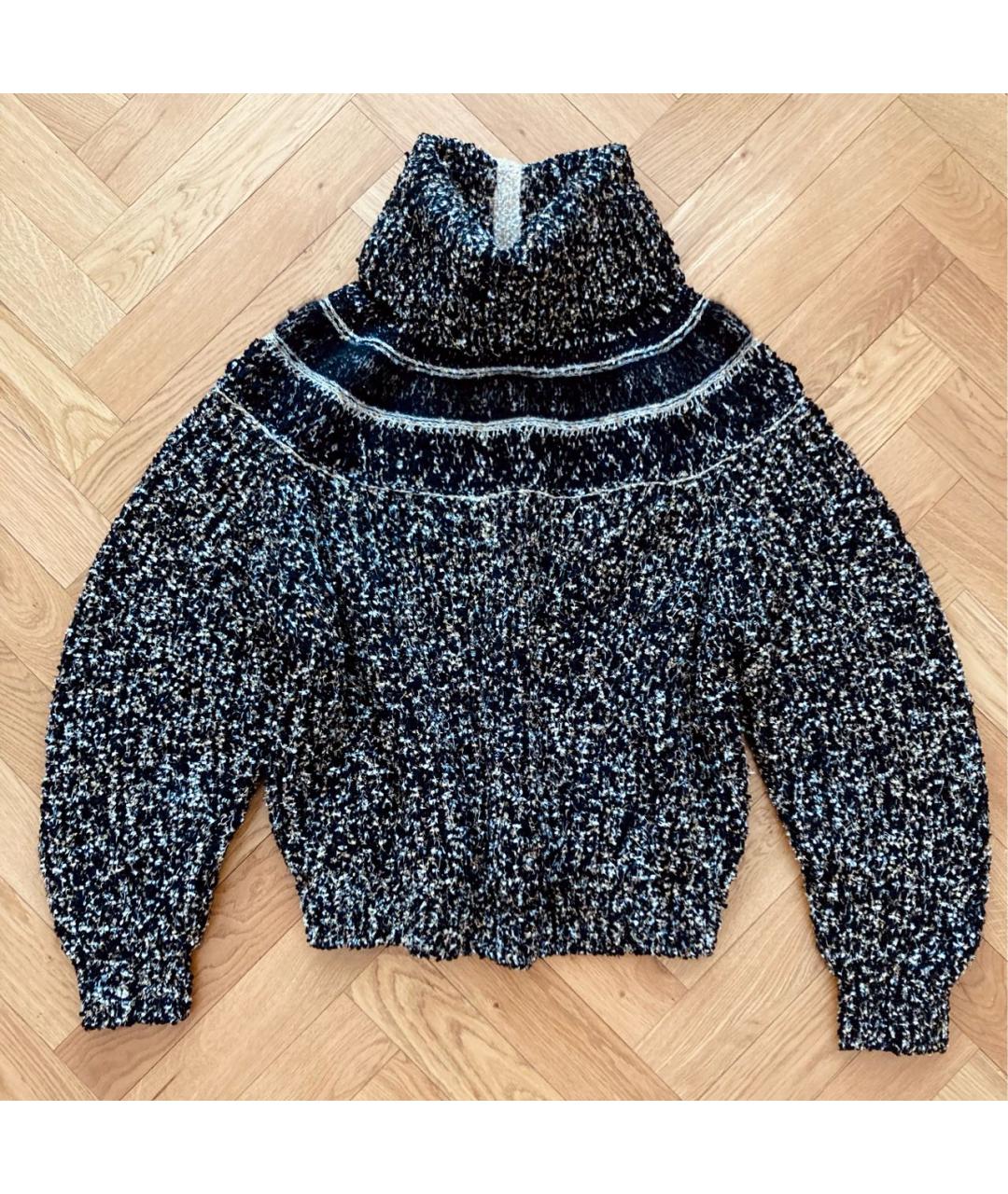 CHANEL Черный шерстяной джемпер / свитер, фото 5