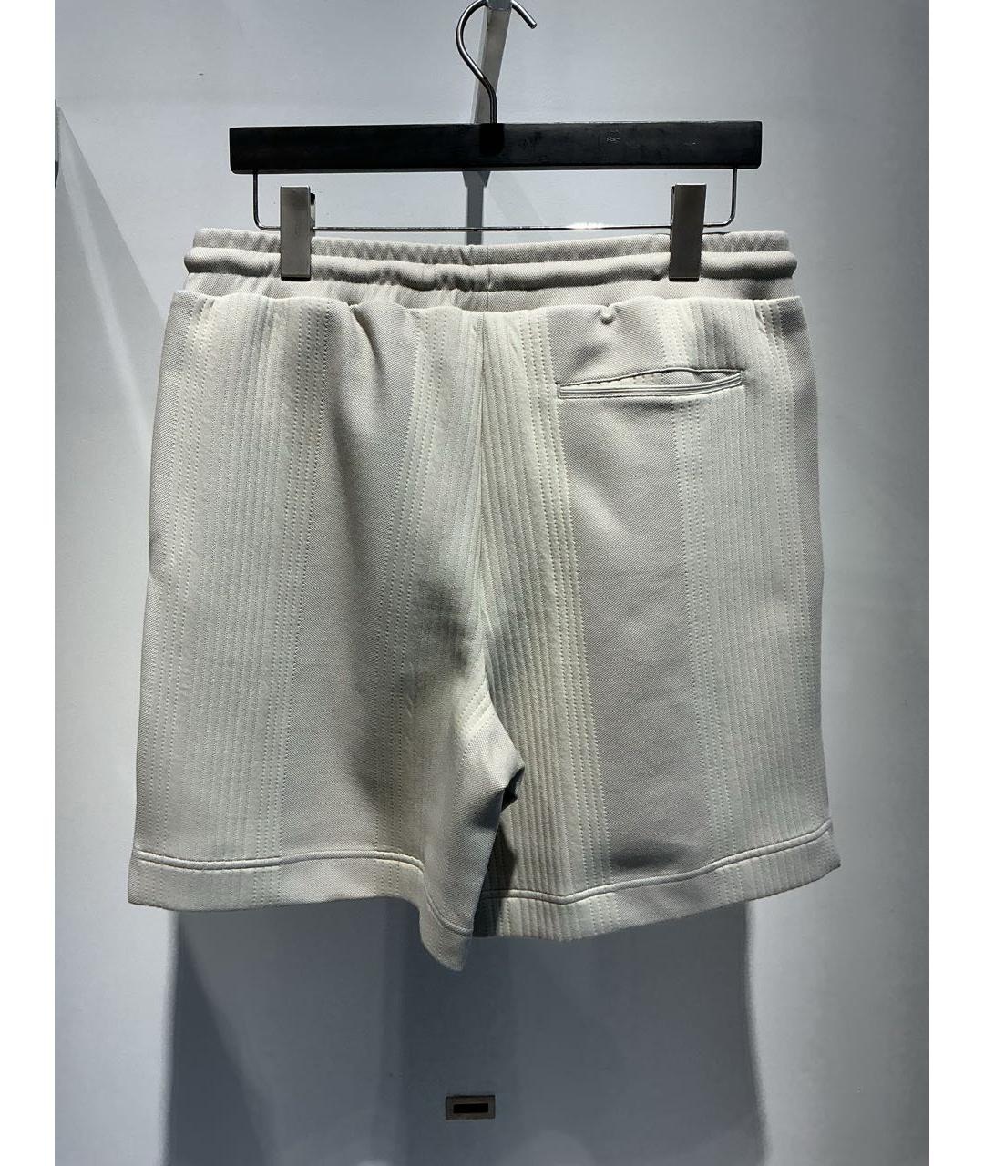 HUGO BOSS Бежевые хлопко-эластановые шорты, фото 3