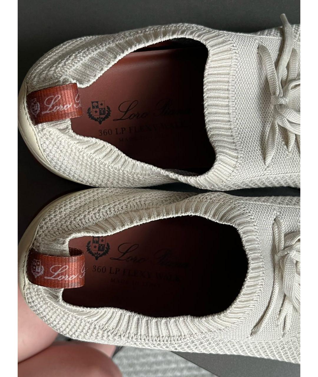 LORO PIANA Бежевые низкие кроссовки / кеды, фото 6