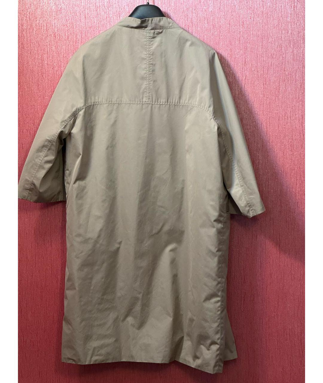 LES COPAINS Антрацитовый полиэстеровый тренч/плащ, фото 2