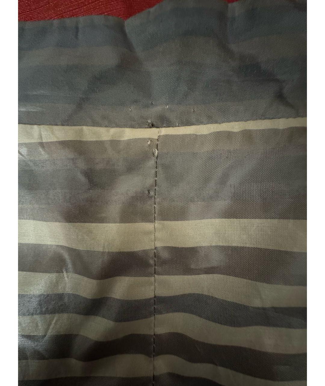 LES COPAINS Антрацитовый полиэстеровый тренч/плащ, фото 7