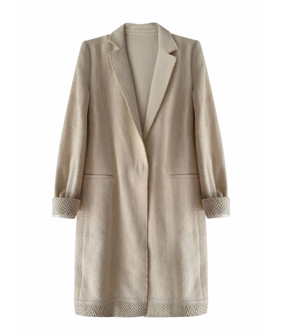 PINKO Бежевый хлопковый жакет/пиджак, фото 1