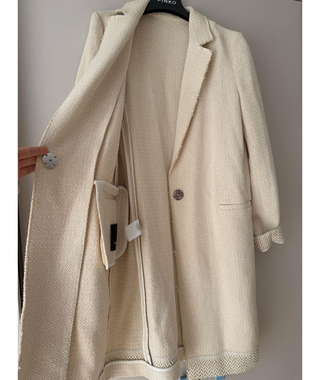 PINKO Бежевый хлопковый жакет/пиджак, фото 2