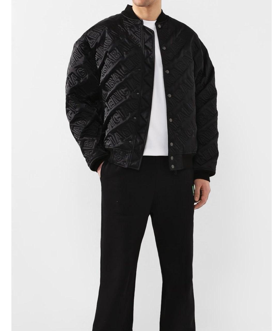 BALENCIAGA Черная полиамидовая куртка, фото 3