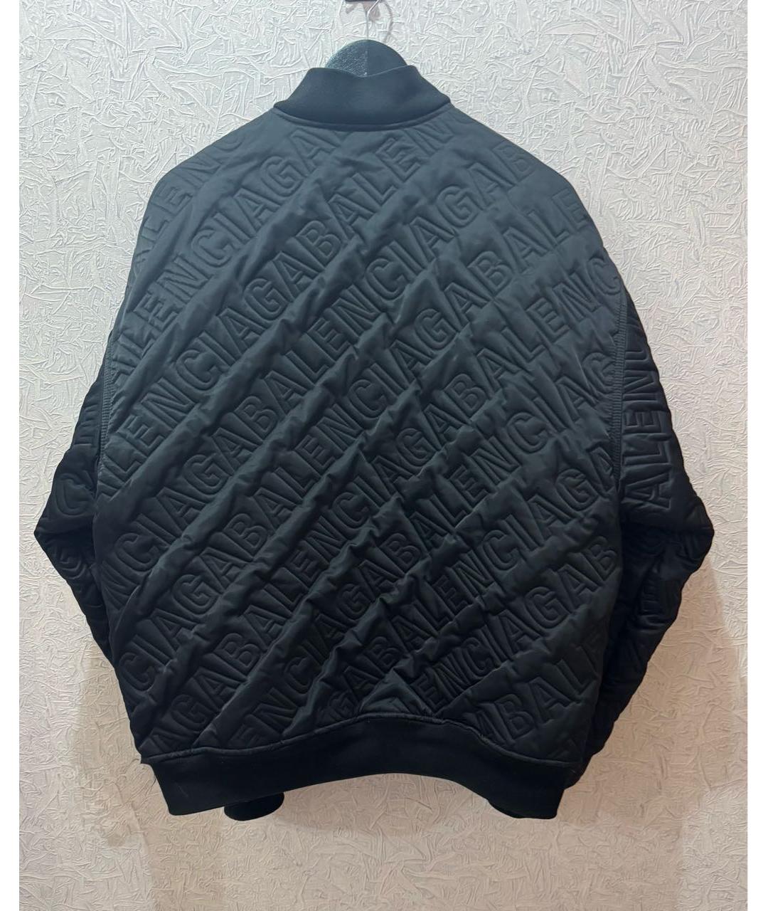BALENCIAGA Черная полиамидовая куртка, фото 2