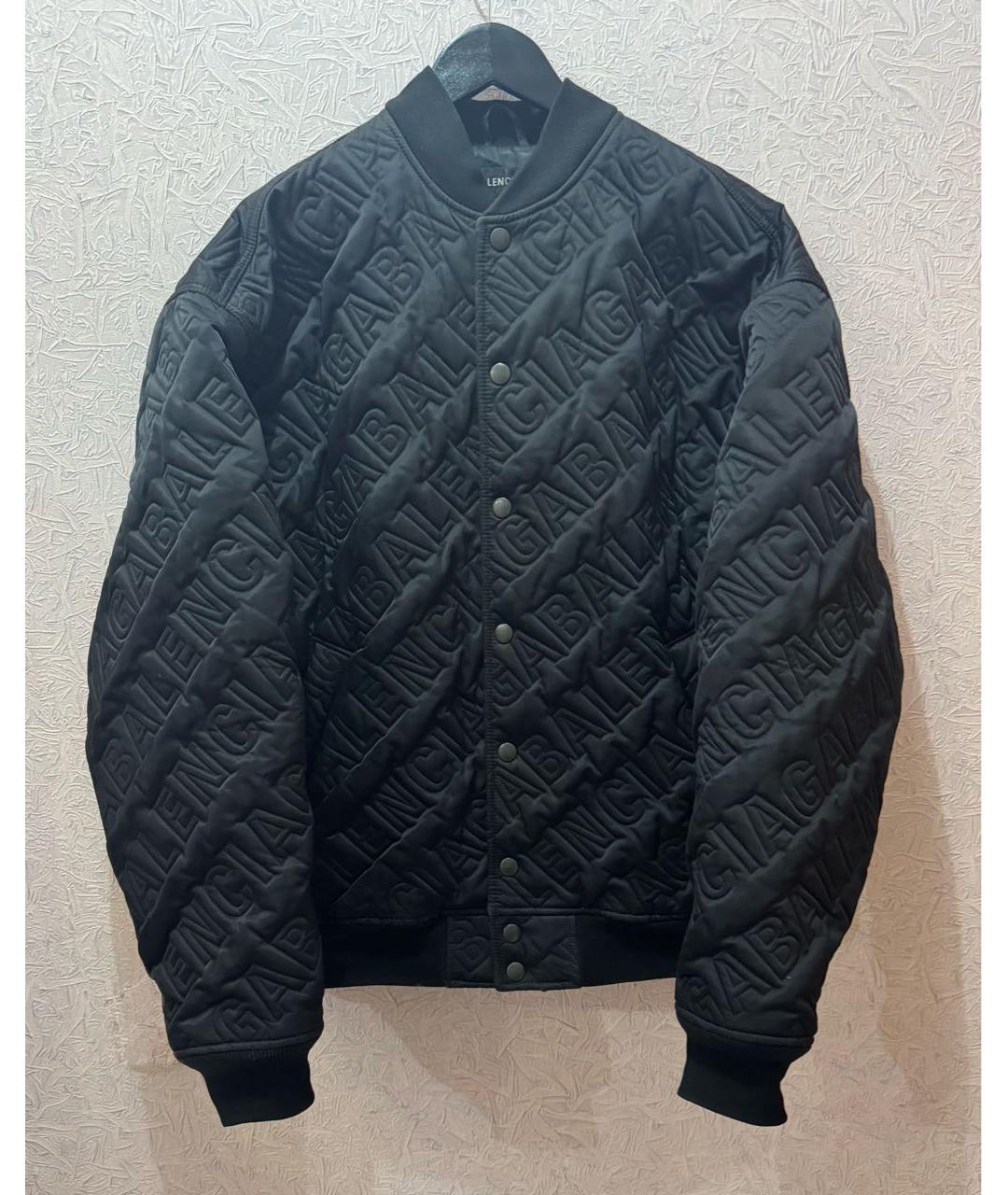 BALENCIAGA Черная полиамидовая куртка, фото 4