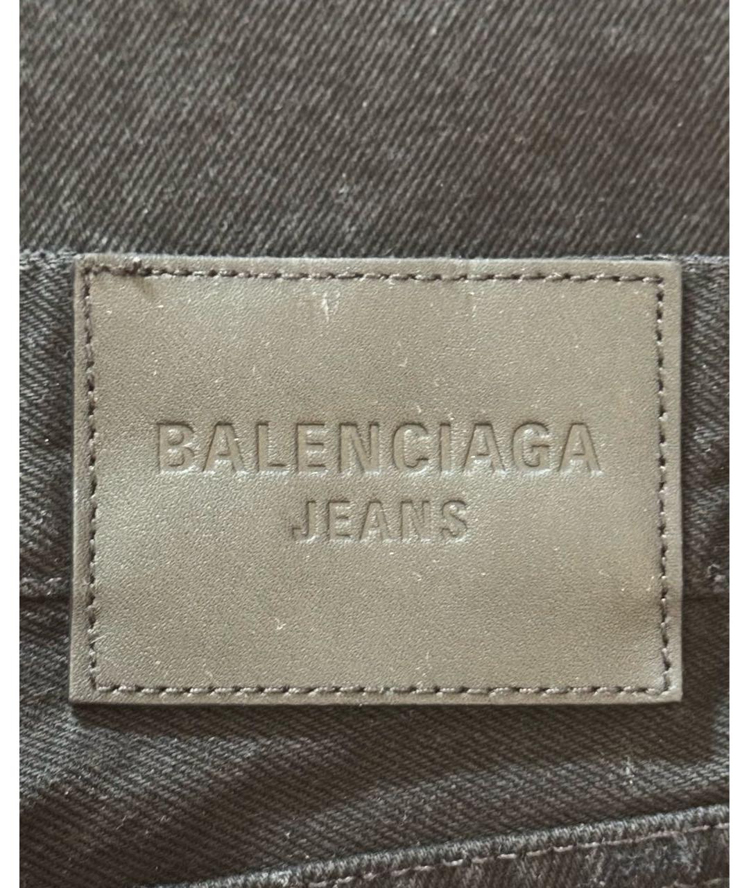 BALENCIAGA Черные хлопковые джинсы скинни, фото 3